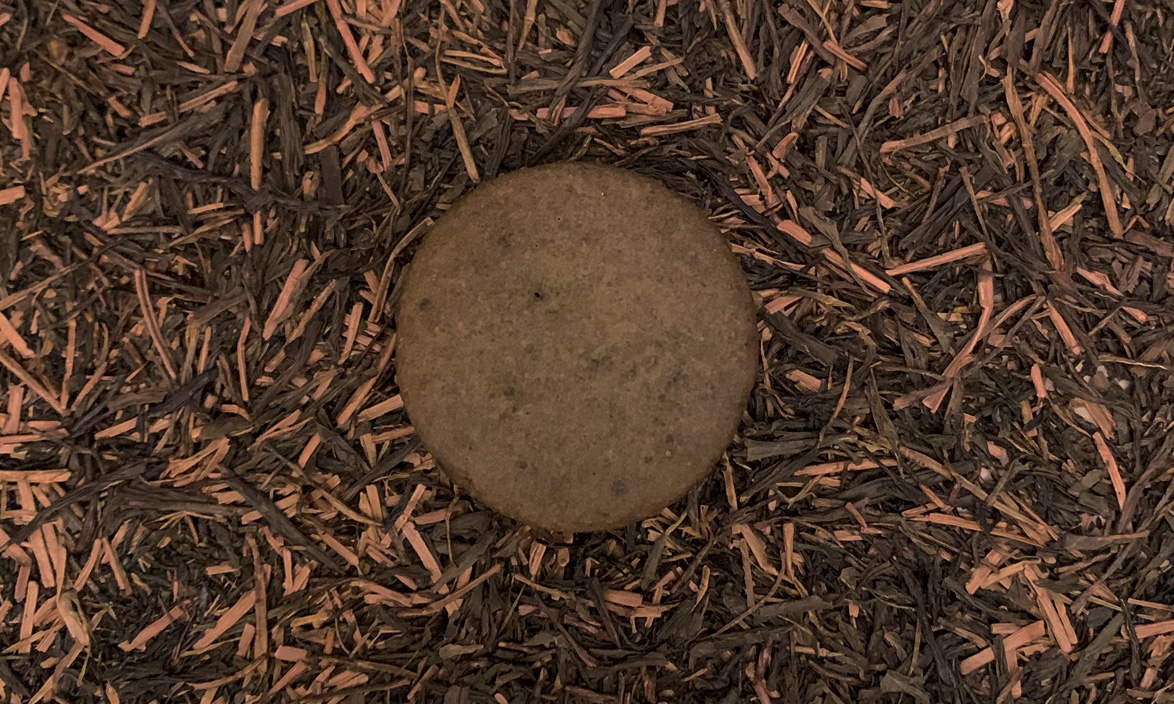 Double Hojicha Macaron